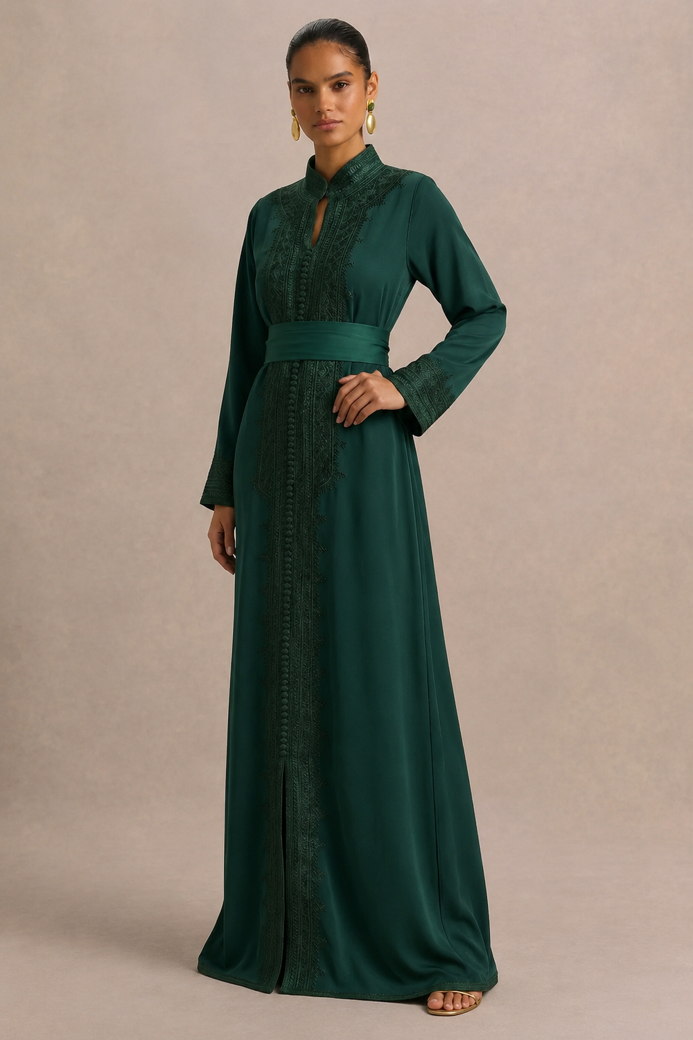 Ceinture assortie offerte avec ce caftan