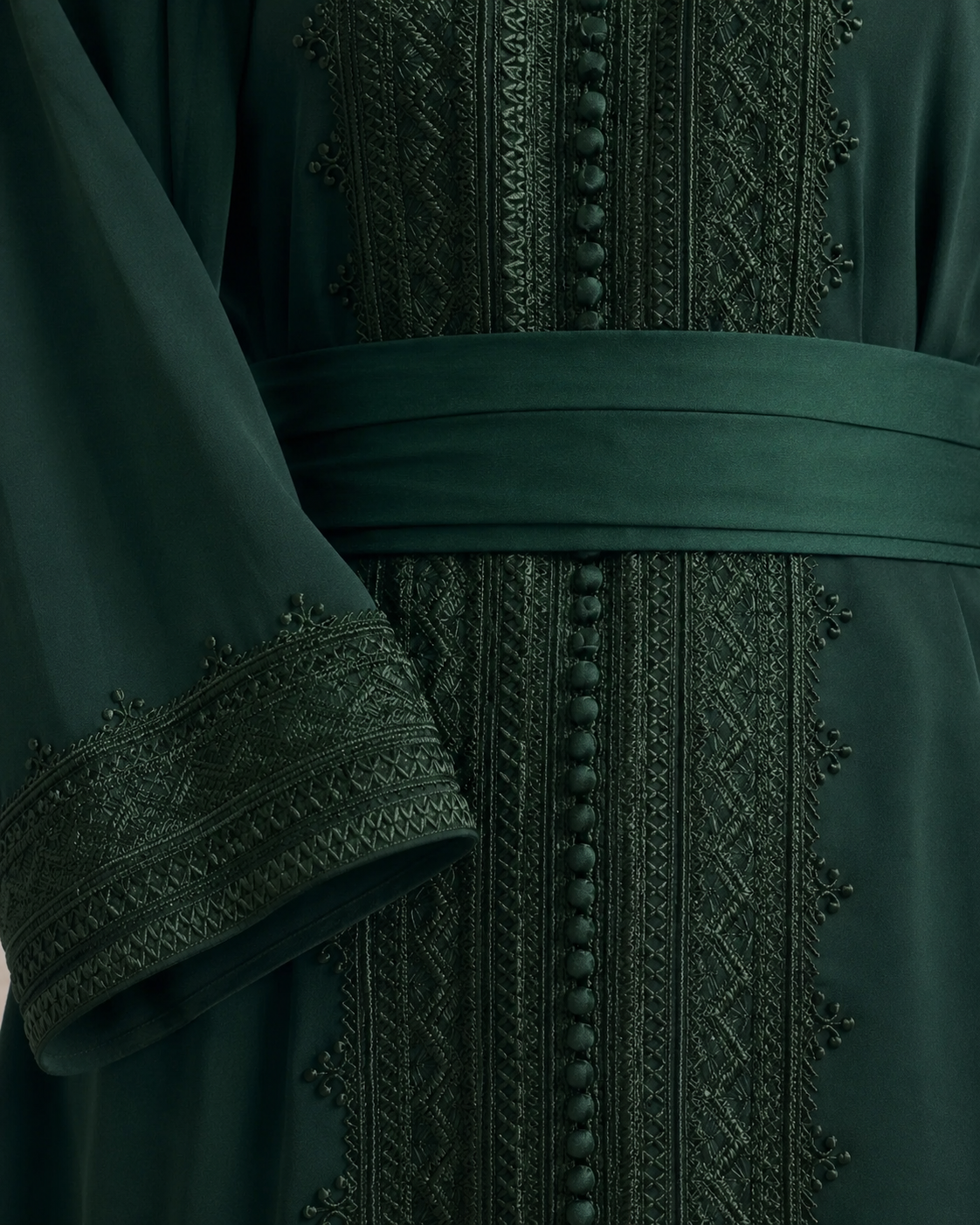 Caftan Simple Vert