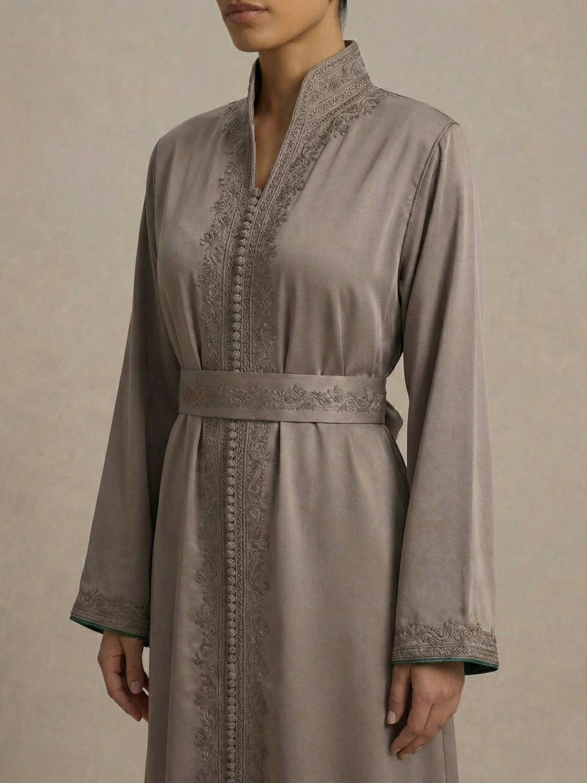 caftan col montant - Caftania Paris