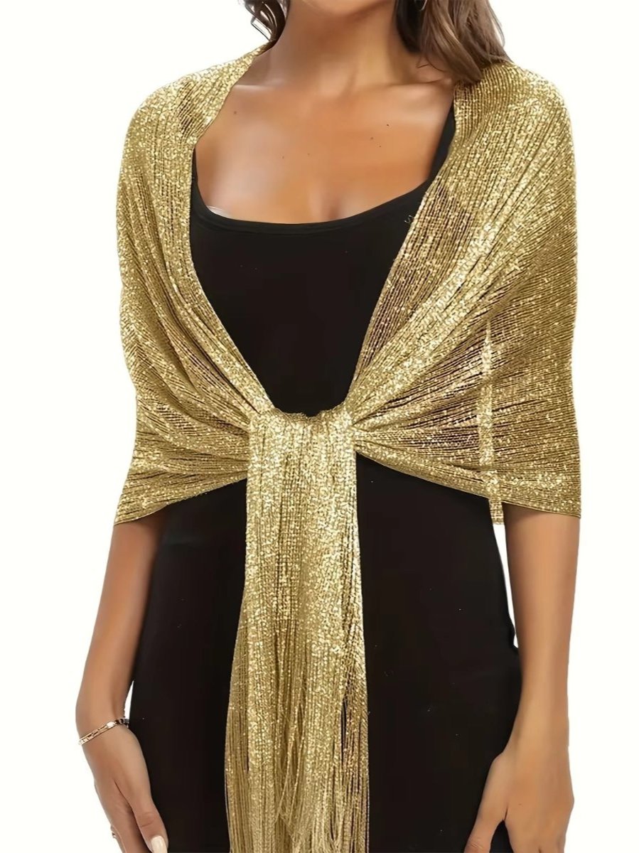 Châle Doré Mariage - Caftania Paris