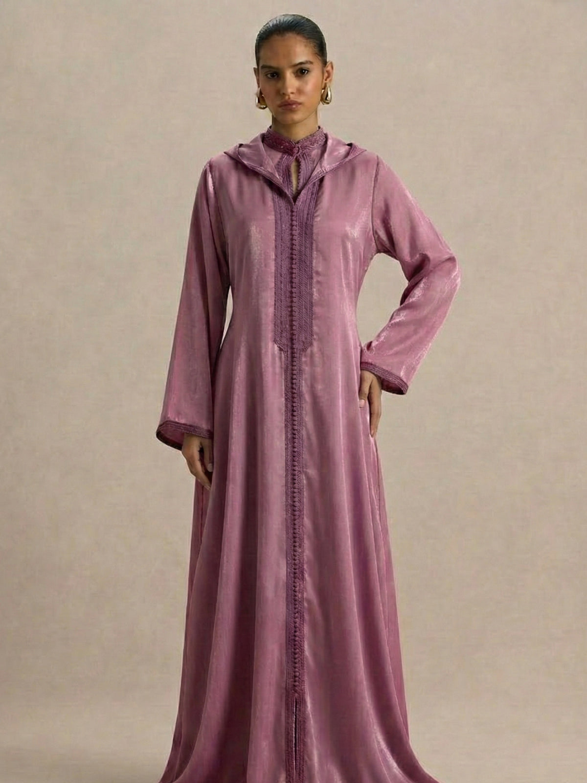 Djellaba Bordeau | Caftania Paris