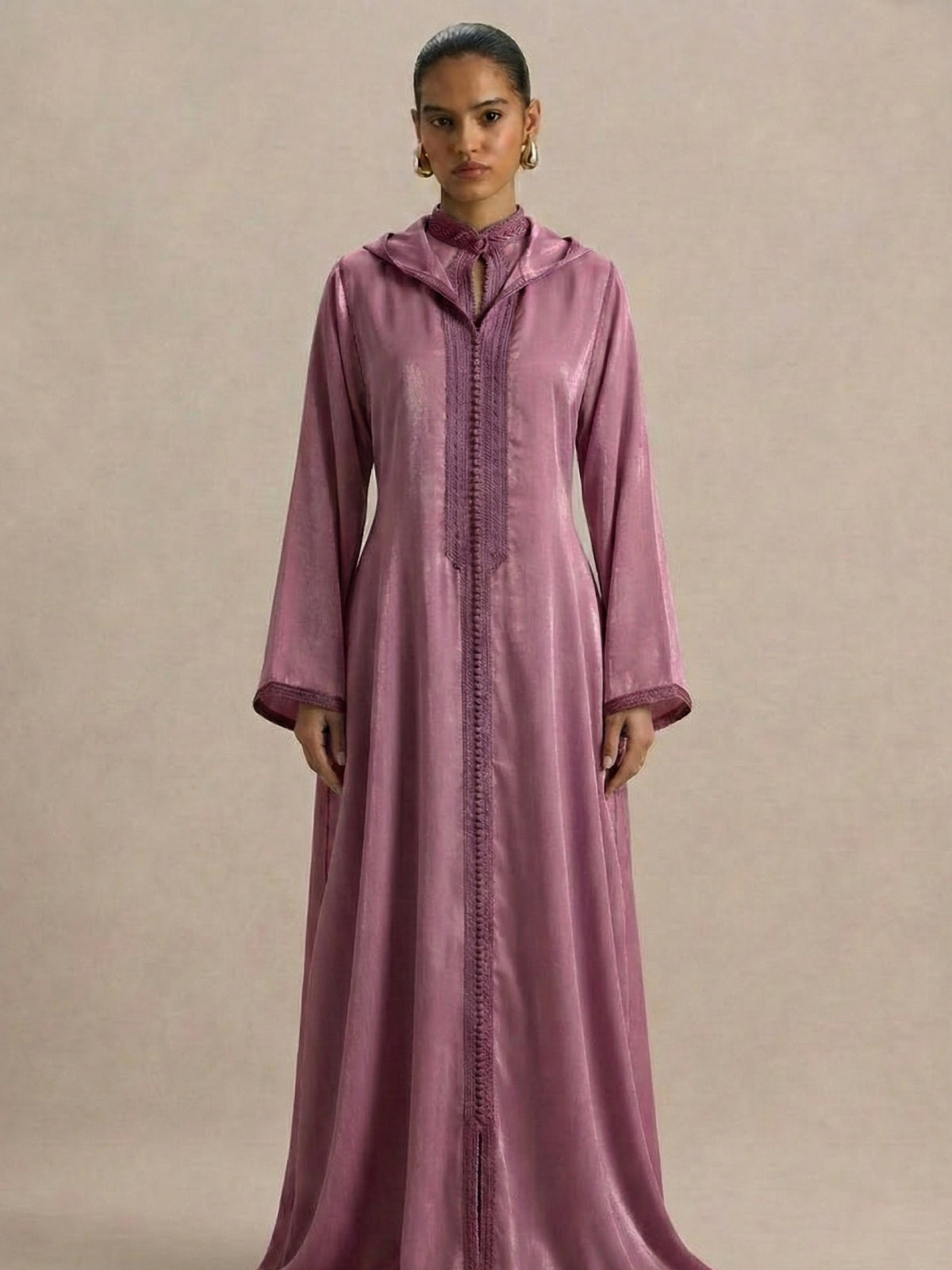 Djellaba Bordeau | Caftania Paris