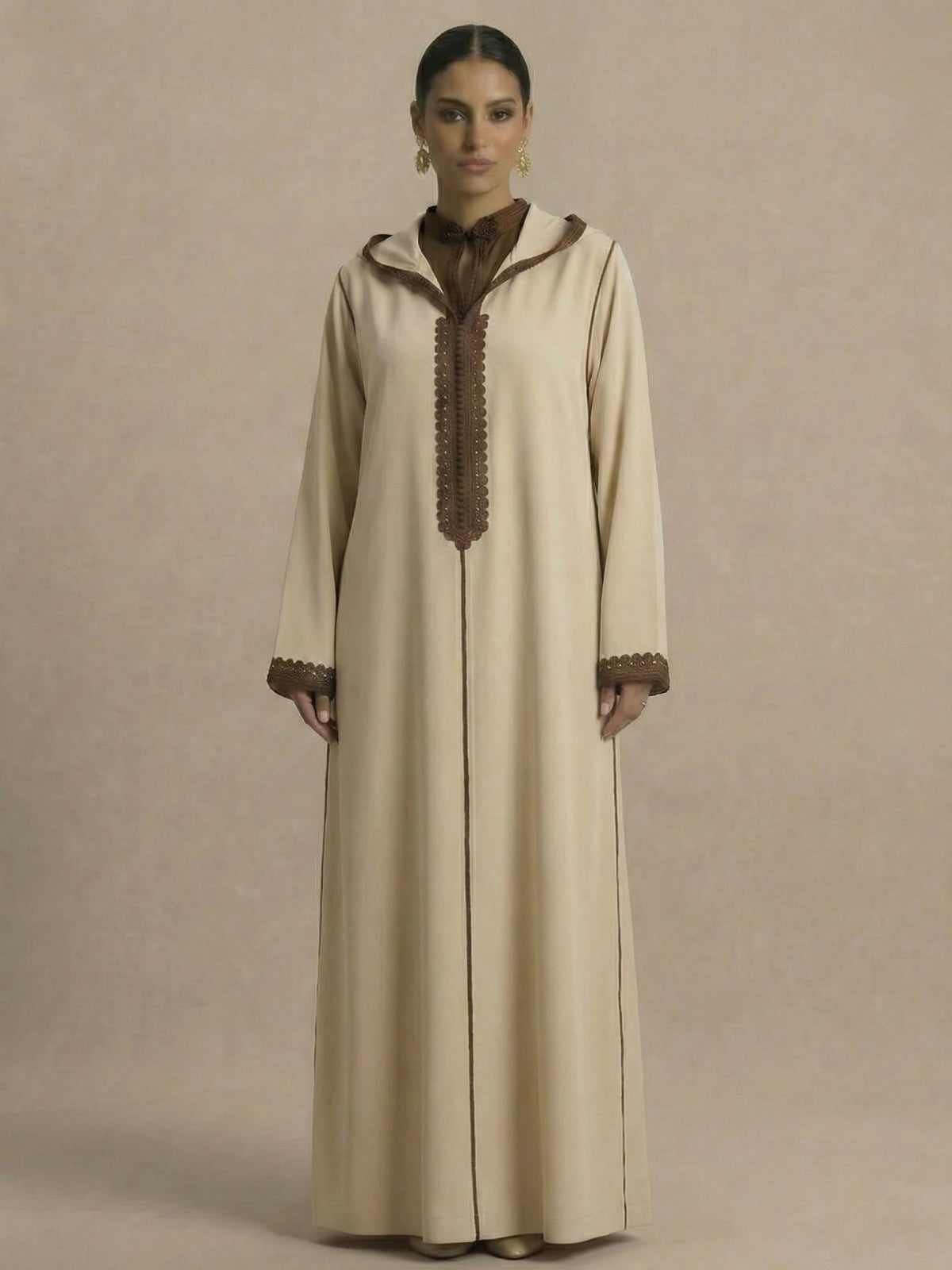 Djellaba Creme | Caftania Paris