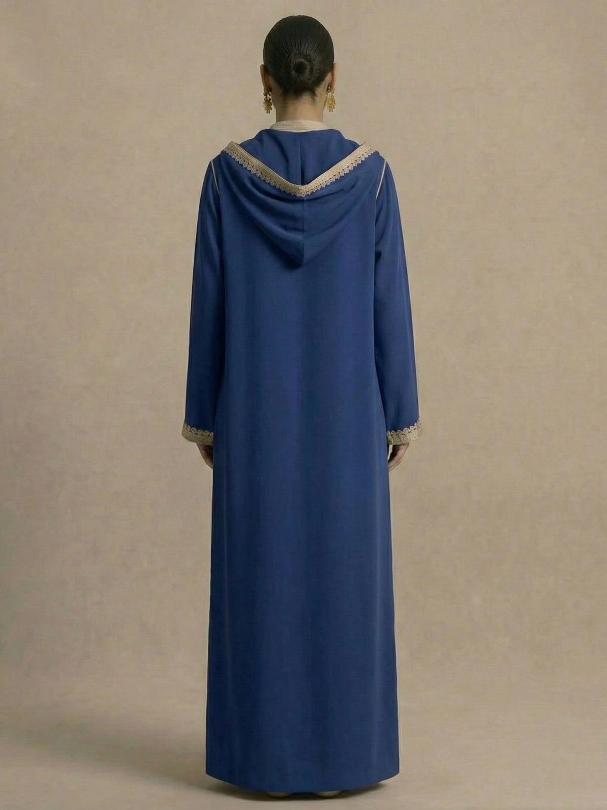 Djellaba Bleu Ciel | Caftania Paris