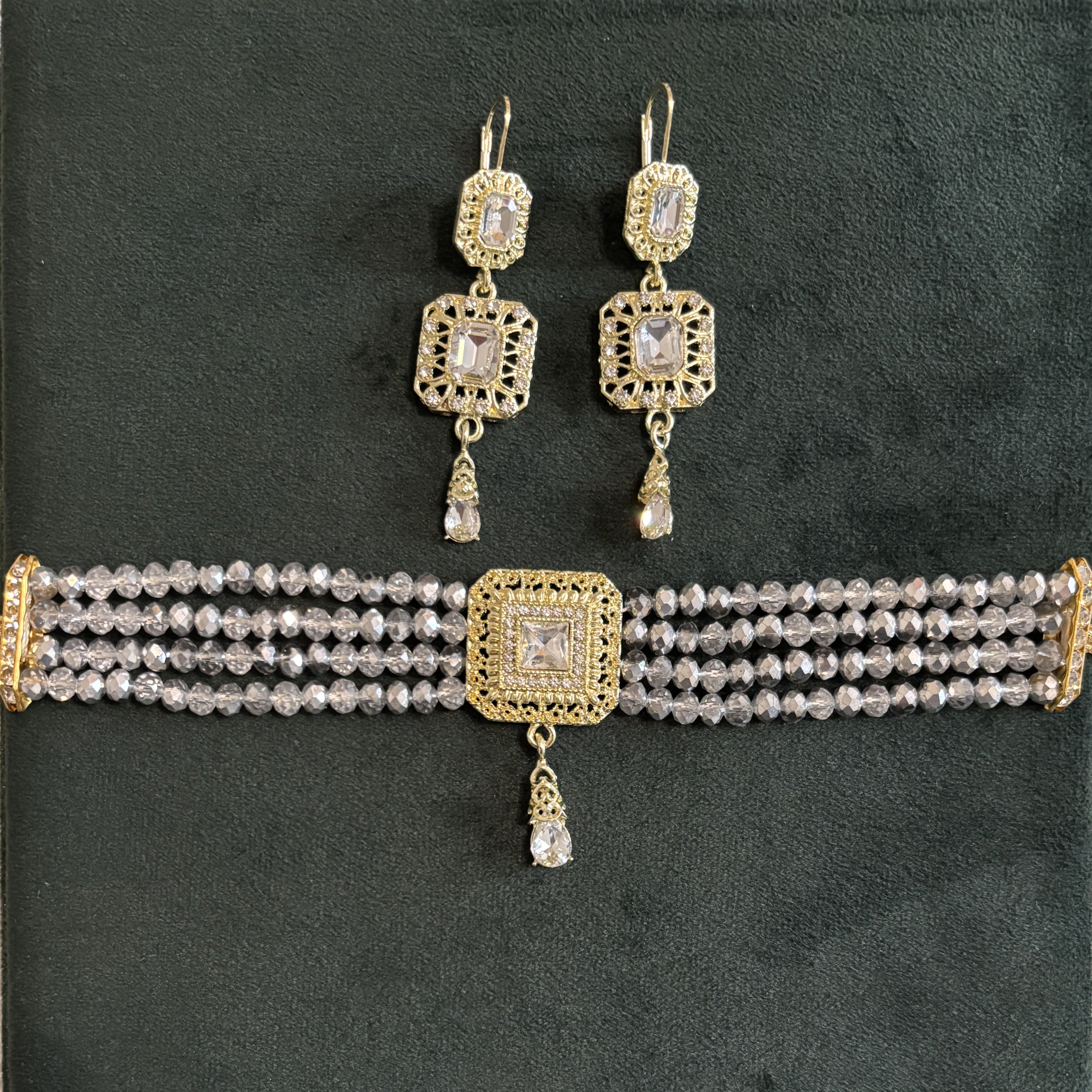 Parure Traditionnelle – Collier & Boucles d’Oreilles - Caftania Paris