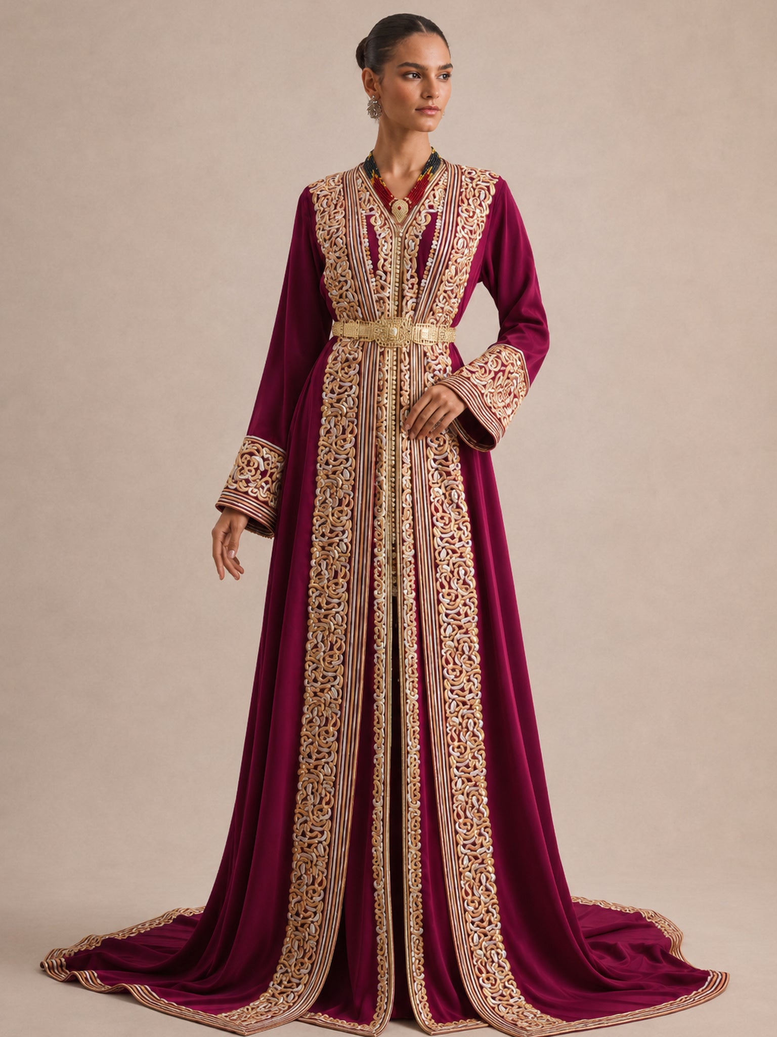 Red and Gold Caftan