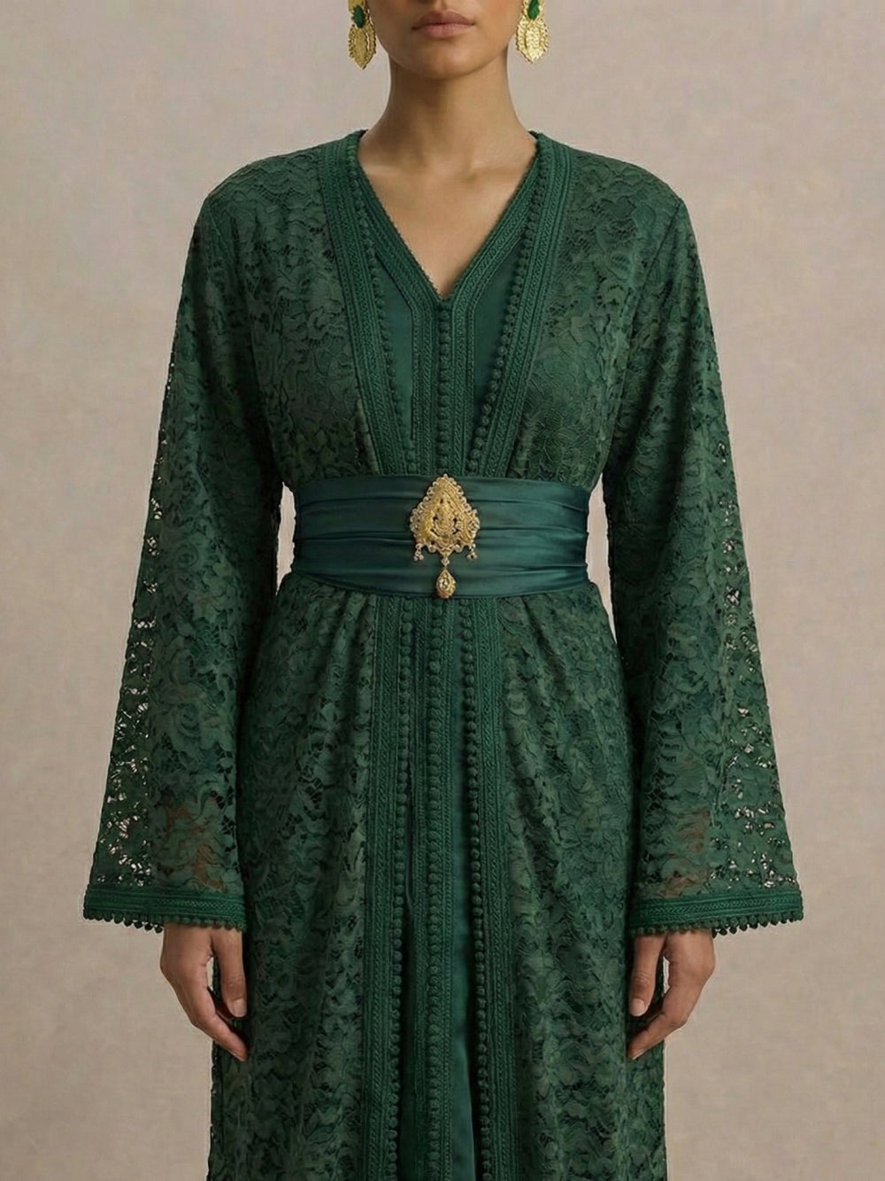 Ceinture assortie offerte avec ce caftan