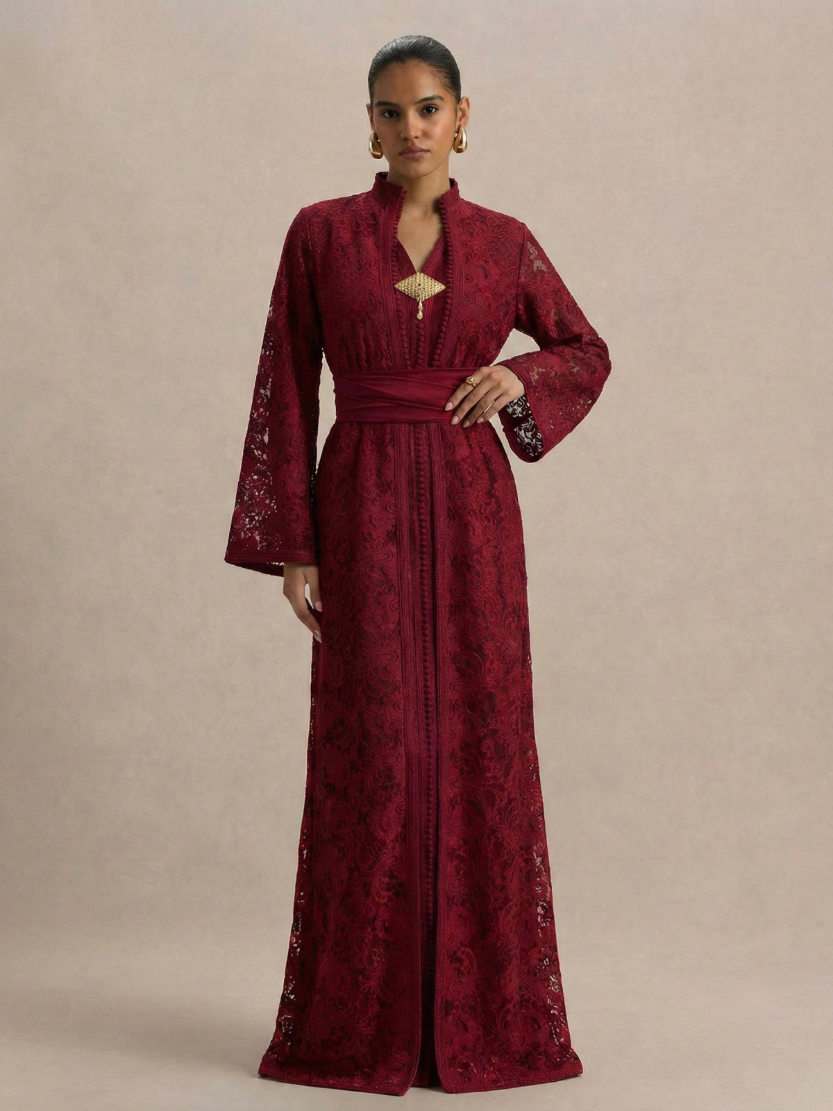 Caftan Mariée Rouge - Caftania Paris