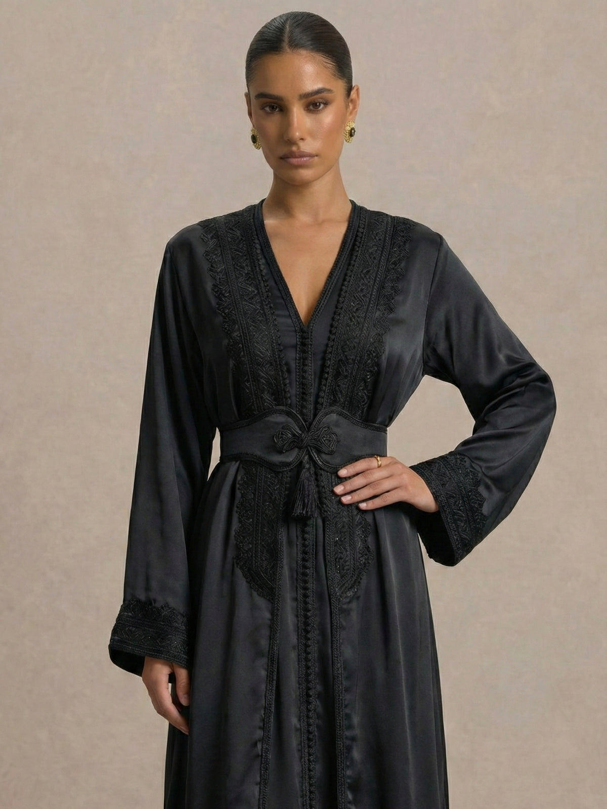 Caftan Mariage Noir - Caftania Paris